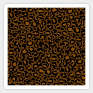 Leopard Pattern in Caramel and Coffee Sticker